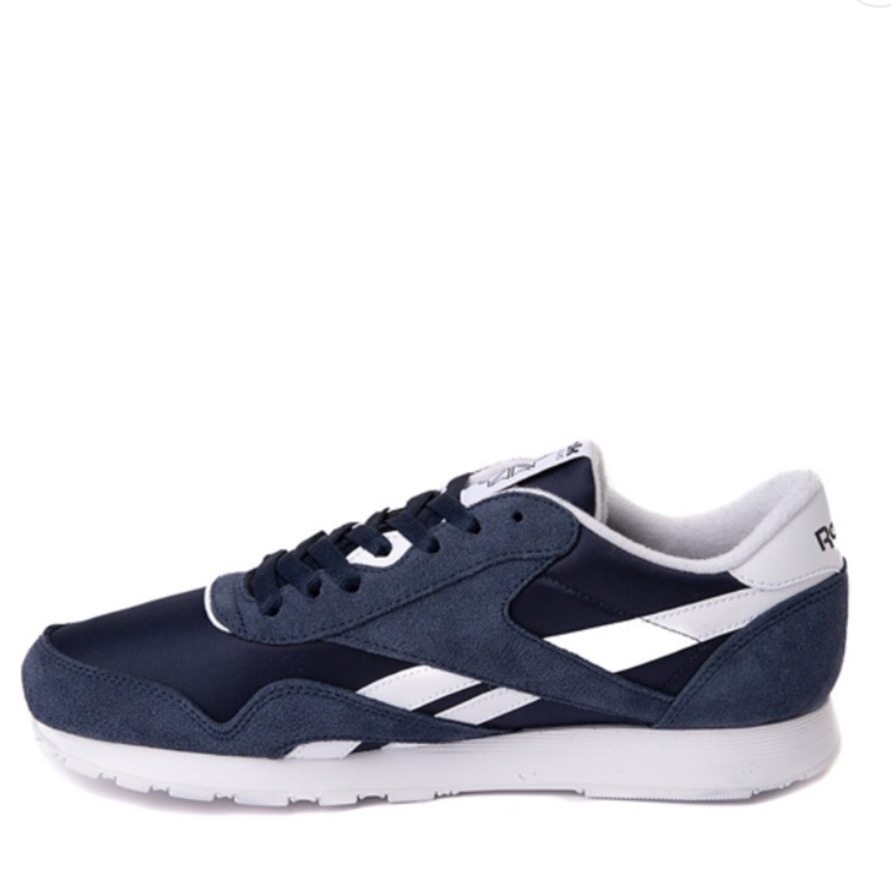 Mens Reebok Classic Athletic Shoe - Navy / White | Size: 8M / 10 Women - Picture 2 of 8